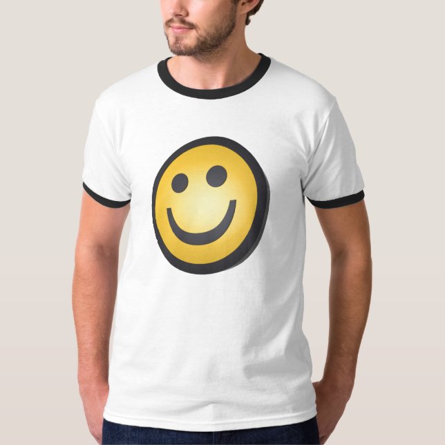 T-shirt de sourire de visage (Devant)
