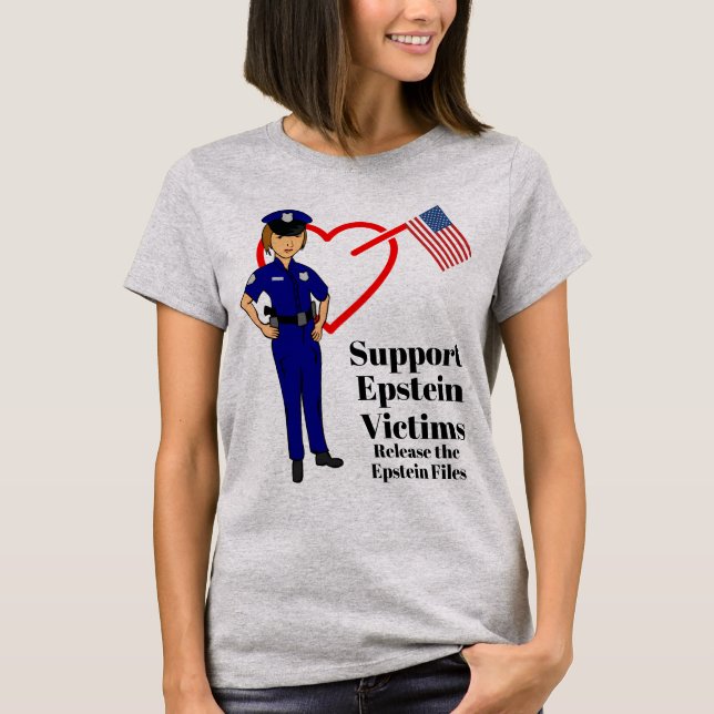 T-shirt de soutien aux victimes Epstein (Devant)