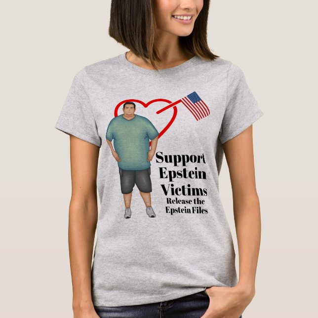 T-shirt de soutien aux victimes Epstein (Devant)
