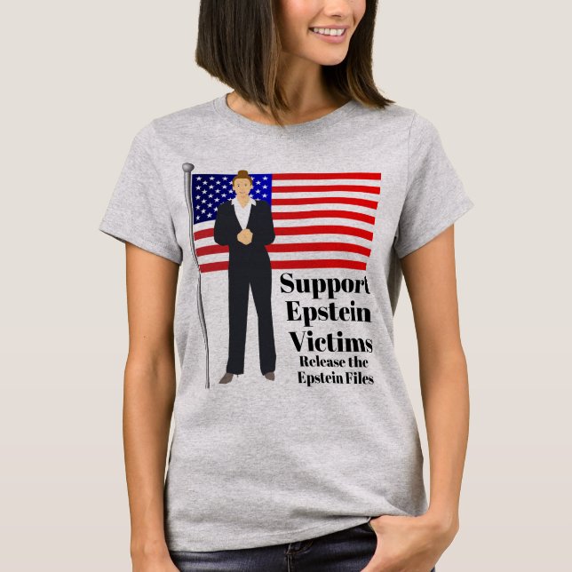 T-shirt de soutien aux victimes Epstein (Devant)