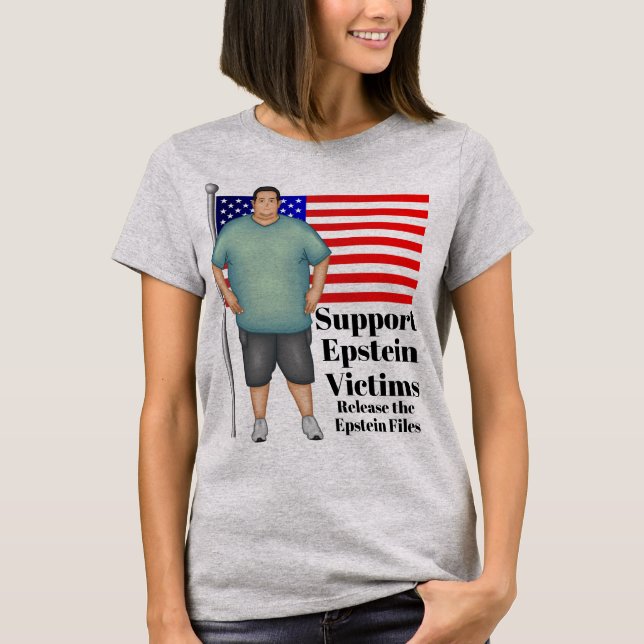 T-shirt de soutien aux victimes Epstein (Devant)