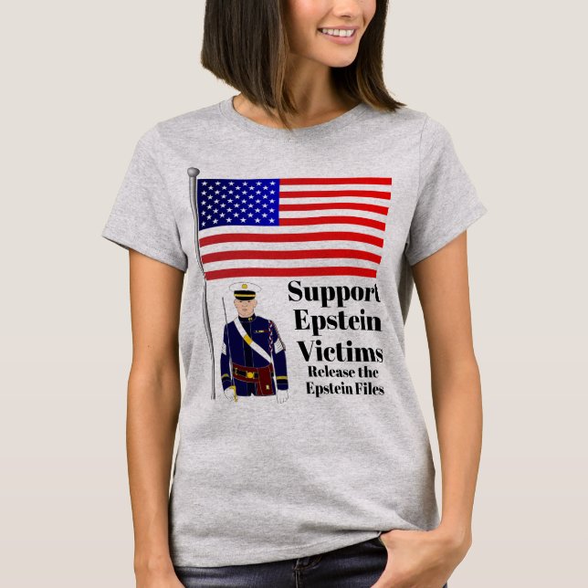 T-shirt de soutien aux victimes Epstein (Devant)