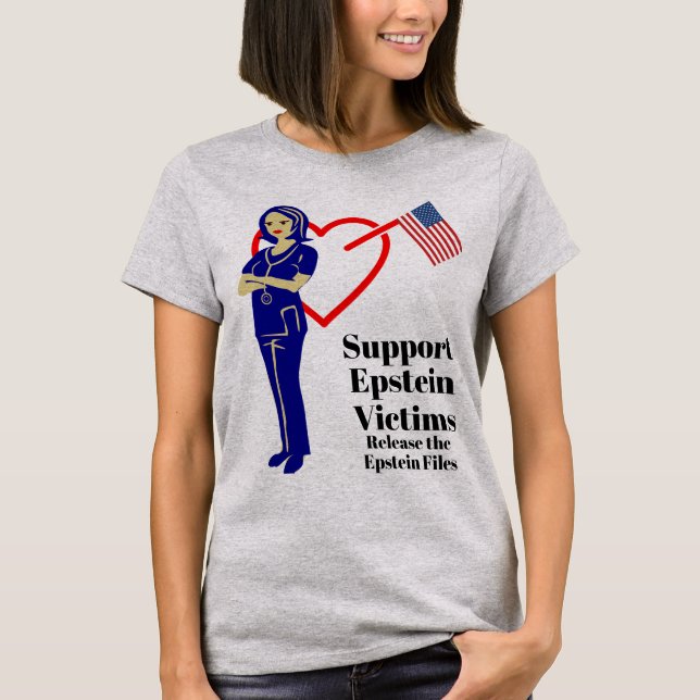T-shirt de soutien aux victimes Epstein (Devant)