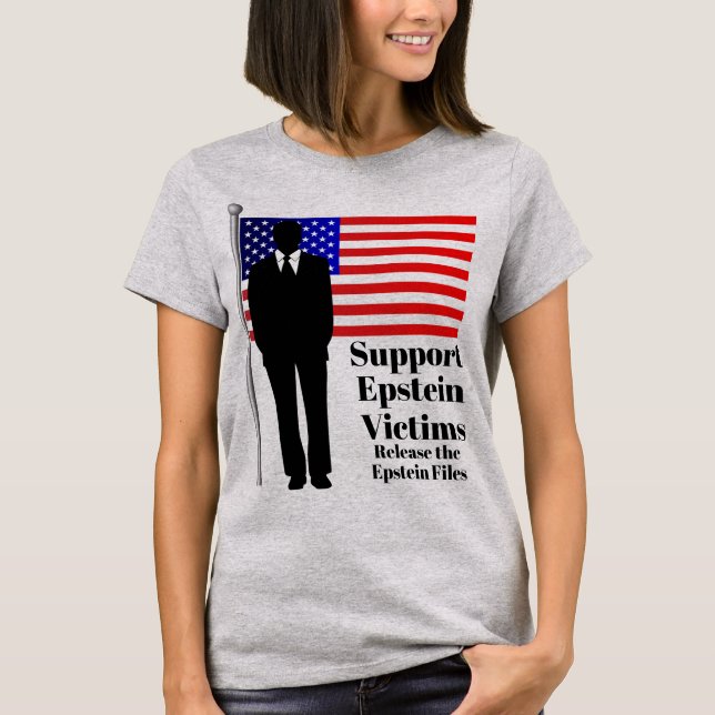 T-shirt de soutien aux victimes Epstein (Devant)