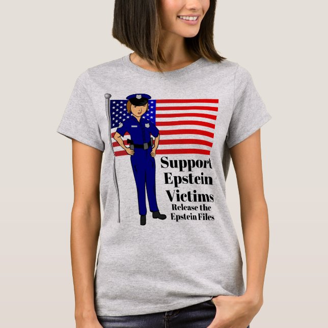 T-shirt de soutien aux victimes Epstein (Devant)