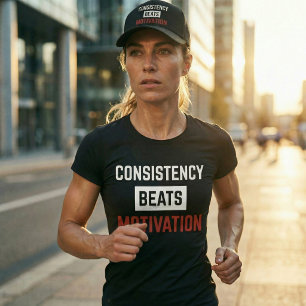T-shirt de sport pour gym « La constance bat la mo