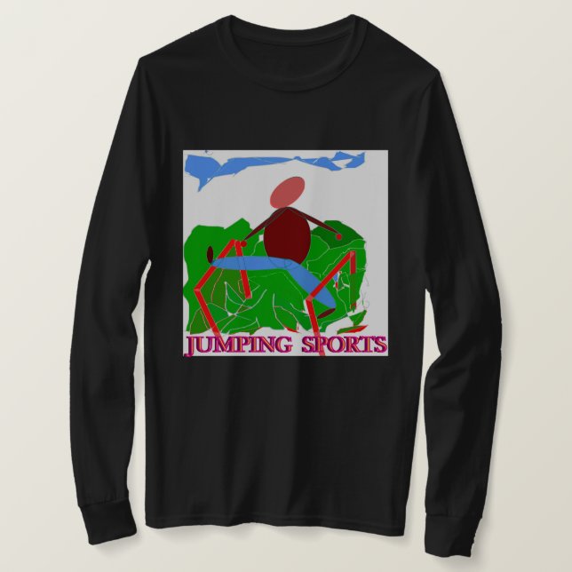 T-Shirt de sport sautant (Design devant)
