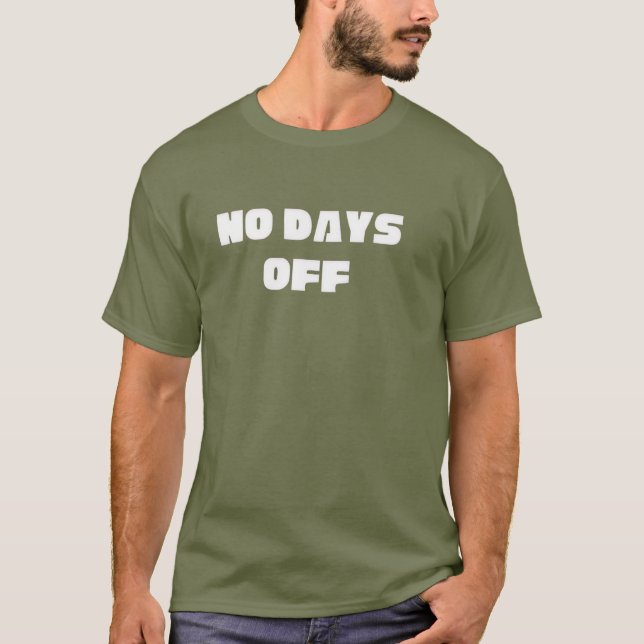 T-Shirt de sport Unisexe No Days Off (Devant)