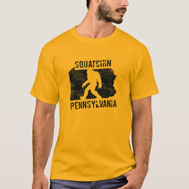 T-shirt de Squatchin Pennsylvanie (Devant)
