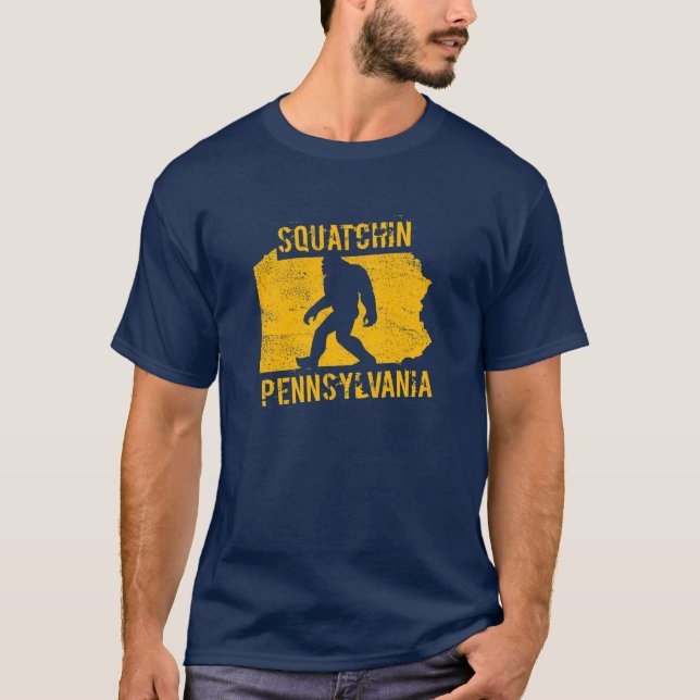 T-shirt de Squatchin Pennsylvanie (Devant)
