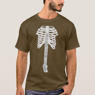 T-Shirt de squelette de guitare