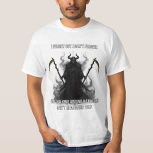 T-shirt de squelette de mème « Oublie mais ne pard