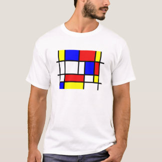 T-shirt De Stijl – Style Mondrian coloré et géométrique