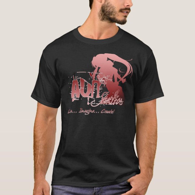 T-shirt de studios d'Aun avec le logo arrière (Devant)