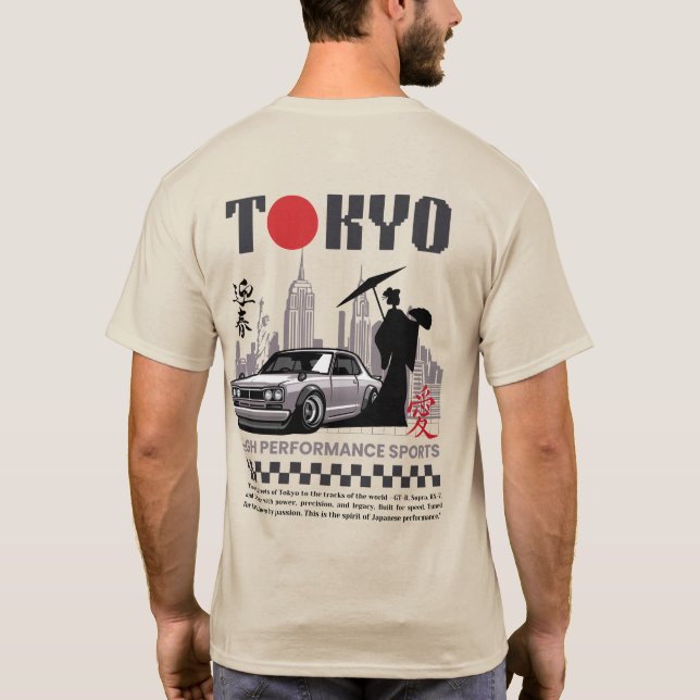 T-Shirt de style de rue de Tokyo  (Dos)