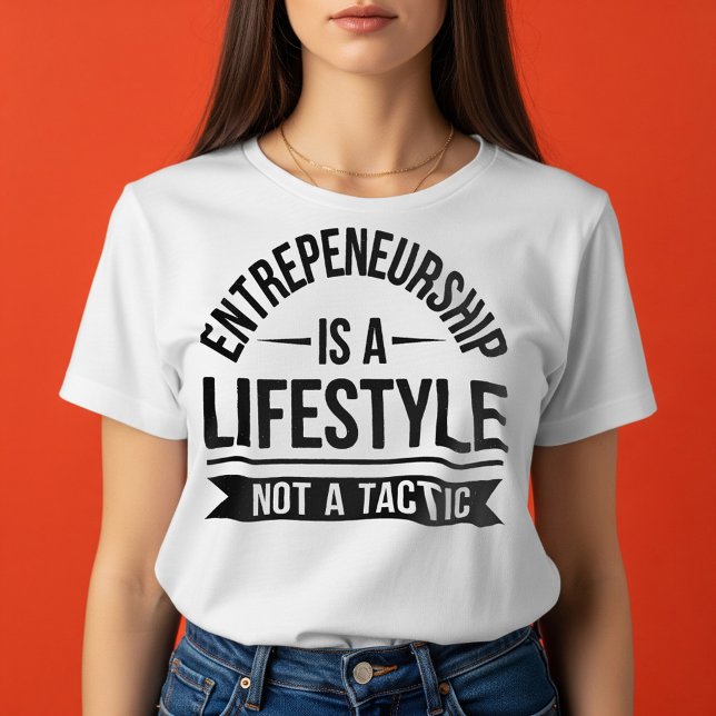 T-shirt de style de vie d'entrepreneur motivé (Créateur téléchargé)
