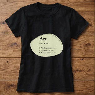 T-Shirt de style dictionnaire d'art personnalisé