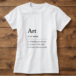T-Shirt de style dictionnaire d'art personnalisé