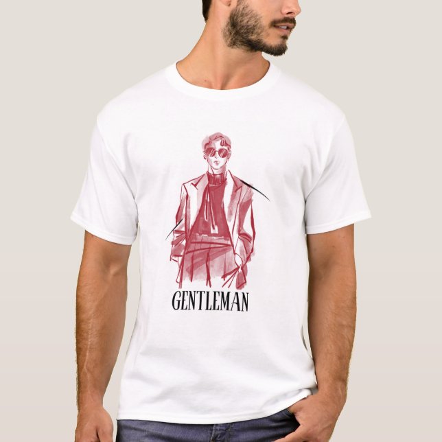 T-shirt de style Gentleman classique - Vintage (Devant)