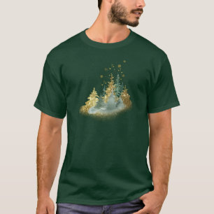 T-Shirt de style nature avec un pin hivernal