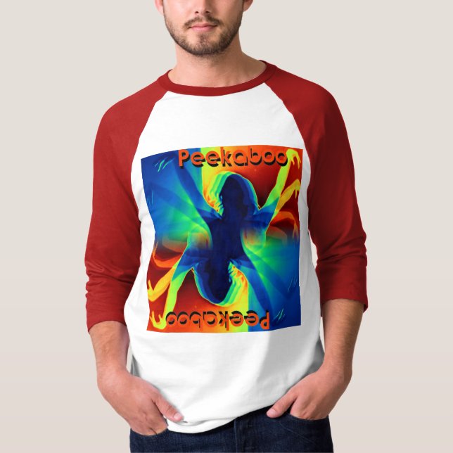 T-shirt de style rétro vintage psychédélique Peeka (Devant)
