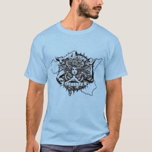 T-Shirt de style tatouage Trinacria sicilien