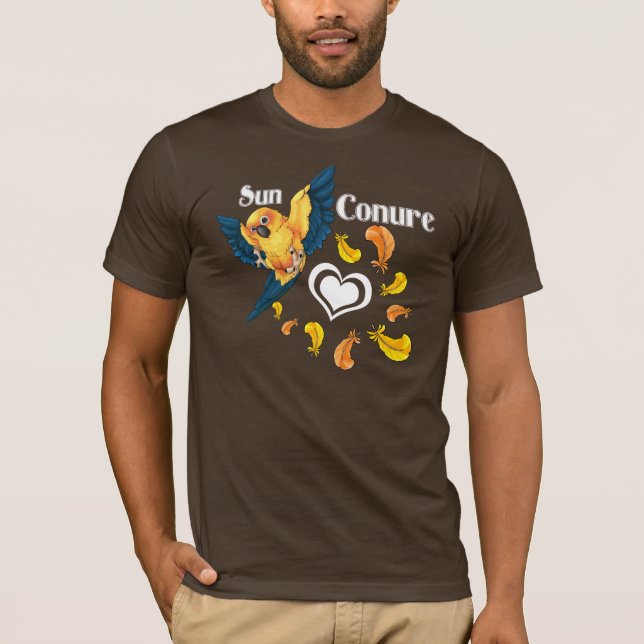 T-shirt de Sun Conure (foncé) (Devant)