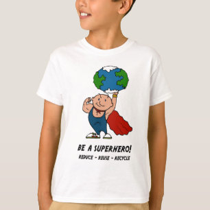 T-shirt de super héros de jour de la terre