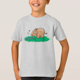 T-shirt de surprise de rhinocéros