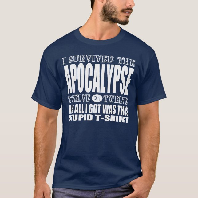 T-shirt de survivant d'apocalypse (pour (Devant)