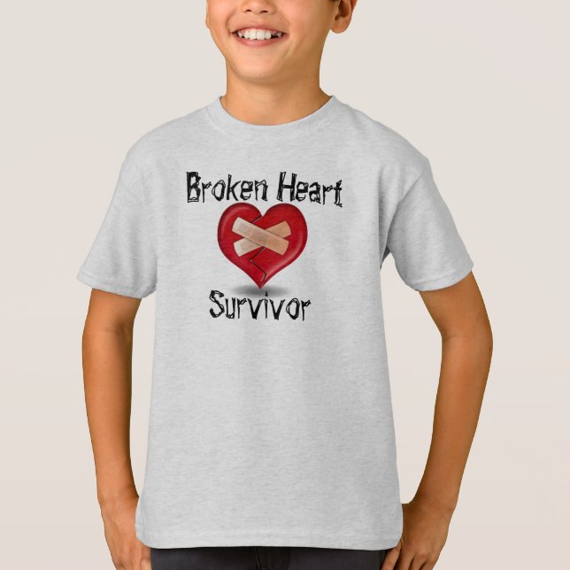 T-shirt de survivant du coeur brisé (Devant)