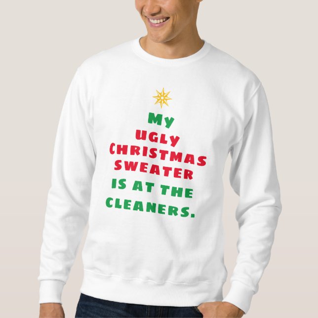 T-Shirt de Sweat de Noël moche et drôle (Devant)