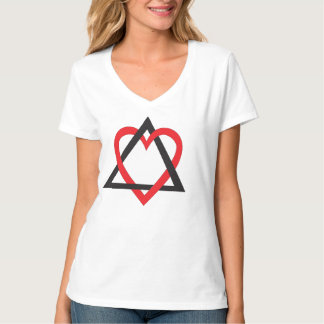 T-shirt de symbole d'adoption