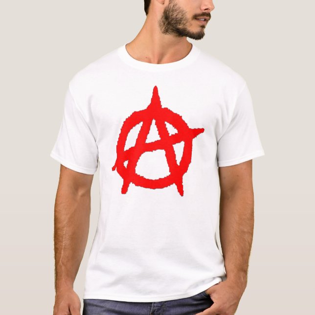 T-shirt de symbole d'anarchie (Devant)