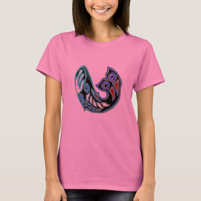 T-shirt de symbole de baleine (Devant)