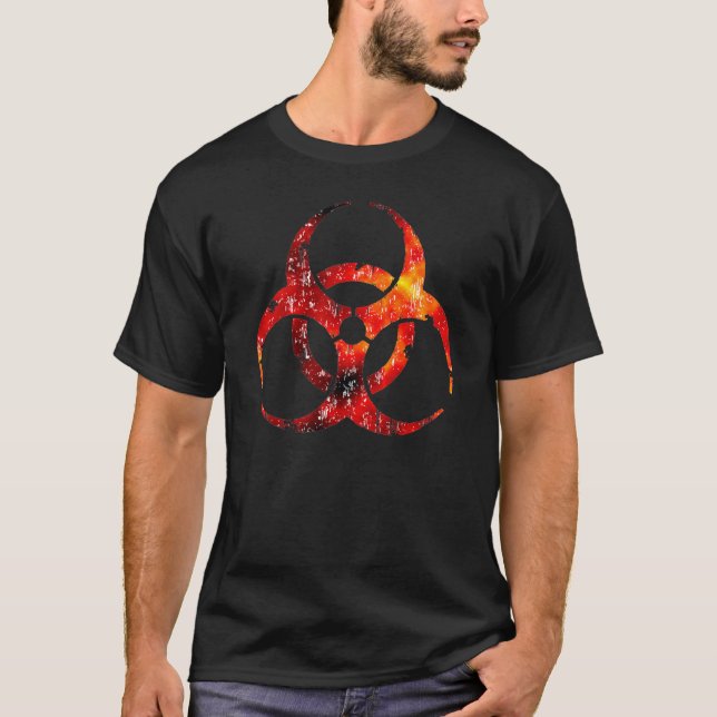 T-shirt de symbole de Biohazard (Devant)