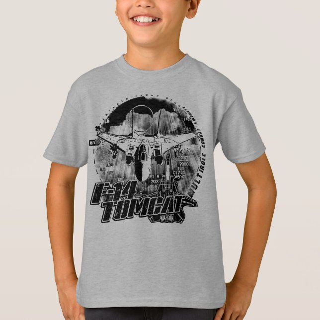 T-shirt de T-shirt de F-14 Tomcat (Devant)