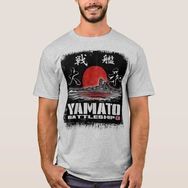 T-shirt de T-shirt de Yamato de cuirassé (Devant)