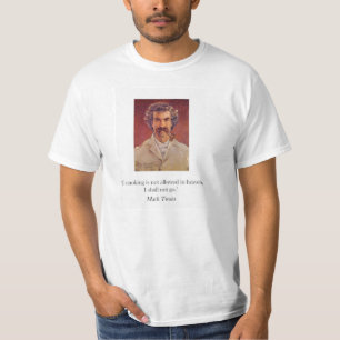T-shirt de tabagisme de tuyau de Mark Twain