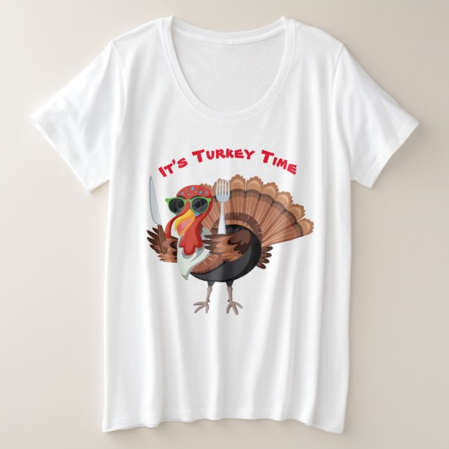 T-shirt de taille Time Plus It’s Turkey (Design devant)