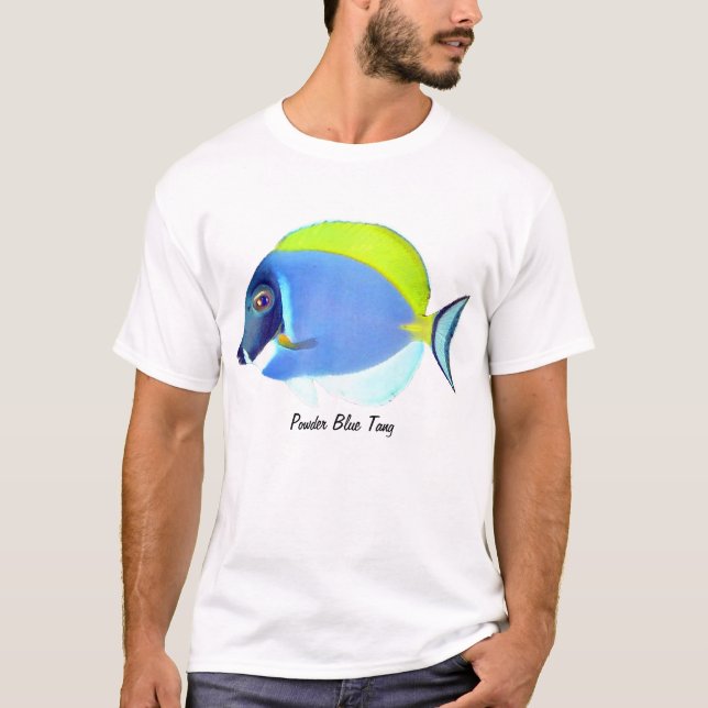 T-shirt de Tang de bleu de poudre (Devant)