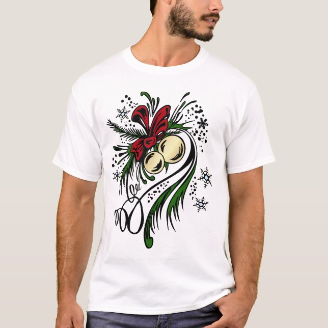 T-shirt de tatouage de Noël (Devant)