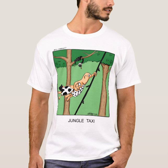 t-shirt de taxi dans la jungle (Devant)