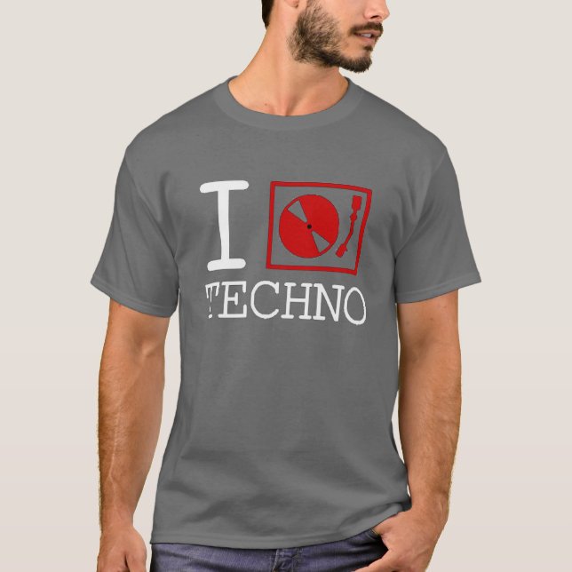T-shirt de techno (Devant)