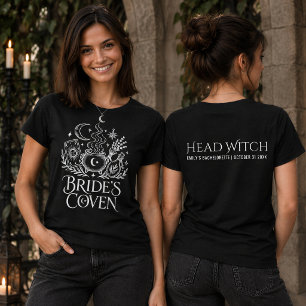 T-shirt de témoin de mariage de sorcière noire de