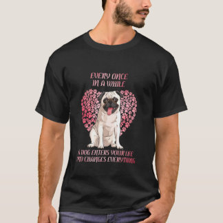 T-shirt De temps en temps la vie d'un propriétaire de pug