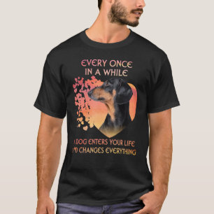 T-shirt De Temps En Temps, Un Dachshund Entre Vous Dans La