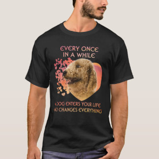 T-shirt De Temps En Temps, Un Goldendoodle Entre Dans Vous