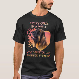 T-shirt De Temps En Temps, Un Leonberger Entre Dans La Vie