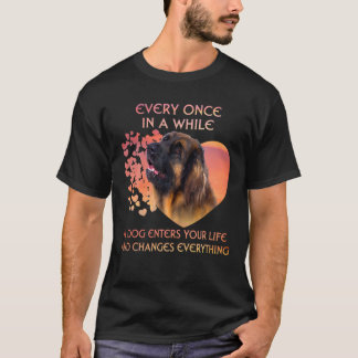 T-shirt De Temps En Temps, Un Leonberger Entre Dans La Vie